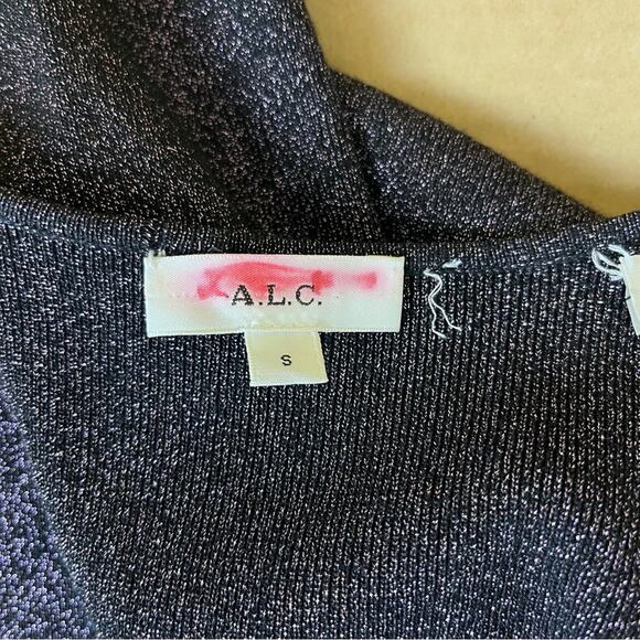 ALC Serafina Dress in Black Lavender - Picture 8 of 9